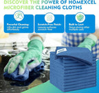 Lake Green Microfiber Cleaning Cloth 12 Pack 12.5 x 12.5 inch Microfiber Towels for Cars Ultra Absorbent Car Washing Cloth Lint Free Streak Free Cleaning Rags for Car, Kitchen Window