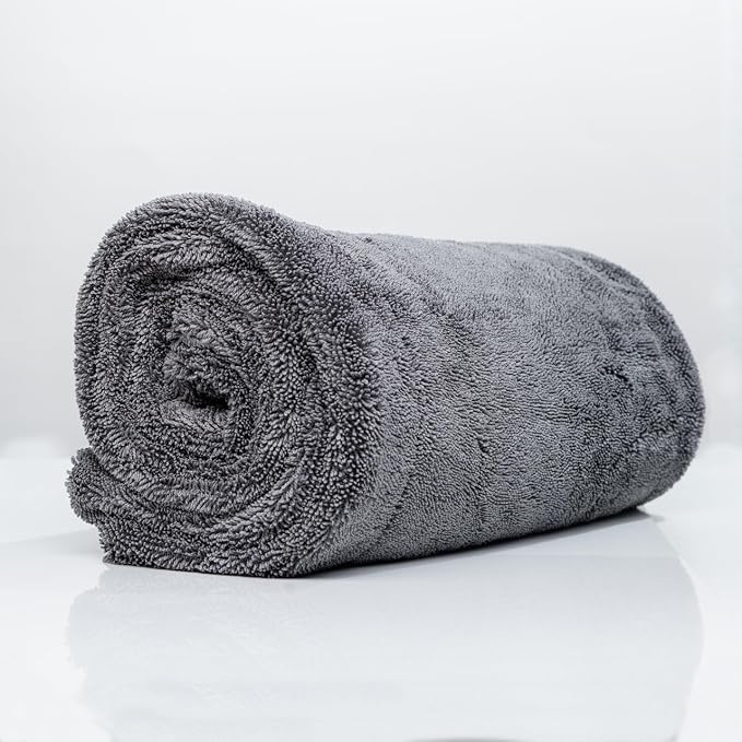 Drying Microfiber Towel Large 24x35 Inch 1400 GSM, Edgeless Scratch-Free, Twisted Loop, Super Absorbent, Professional Grade Material, Heavy-Duty, Soft Durable, Car Drying Towel,