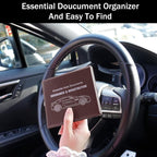 Car Registration and Insurance Card Holder, Vehicle Glove Box Car Organizer, Interior Car Accessories for Documents, Cards, License - 2 Pack