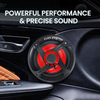 6.5" Car Coaxial Speakers, 800W Max Power, 200W RMS,4 Ohm, 6.5 Speakers with Glass Fiber Cone for Delivering Hi-Fi Sound, Ideal Audio Upgrade for New & Used Cars (Pair)