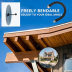11.65 Inch Frameless 1.8mm Thick Acrylic Convex Mirror - Adjustable Wide Angle View Indoor Security Mirror for Garage Parking Warehouse Office and Corner Security Traffic, 2 Pack