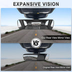 Anti Glare Rear View Mirror, Universal 9.5' (241mm) Wide Angle Panoramic Convex Rearview Mirror with Strong Suction Cup, Mounts on Windshield to Reduce Blind Spots for Cars SUV Trucks