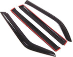 WD2-558 Dark Smoke 4 Pcs Set Window Visor (Outside Mount) Deflector Rain Guard Compatible with 1980-1990 Toyota Land Cruiser
