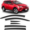 Voron Glass Tape-on Extra Durable Rain Guards for Toyota RAV4 2013-2018, Window Deflectors, Vent Window Visors, 6 Pieces - 100466