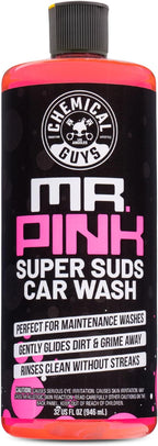 Mr. Pink Foaming Car Wash Soap (Works with Foam Cannons, Foam Guns or Bucket Washes) Safe for Cars, Trucks, Motorcycles, RVs and More, Candy Scent, Extra Large Size 32 fl oz - CWS_402_32