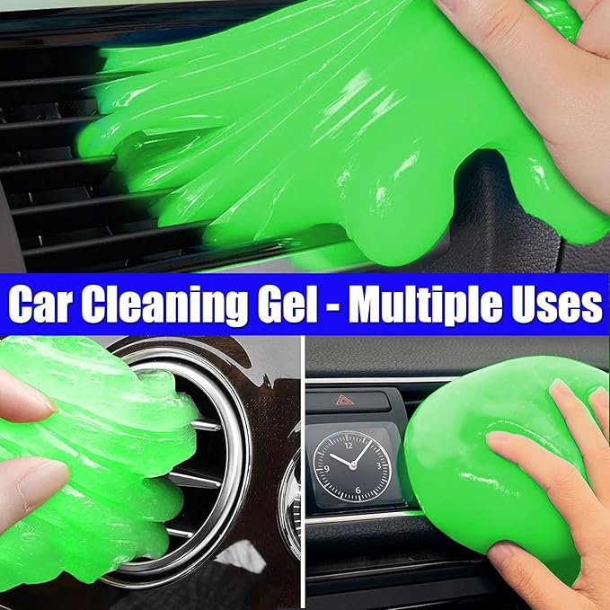 9PCS Interior Cleaner Kit for Tesla Model Y/3/S/X Accessories | Foam Seat Cleaner Safe for Tesla Black & White Vegan Leather, Car Detailing Kit with Screen Cleaner, Plastic Restorer