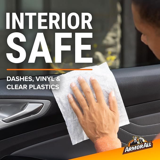 Car Cleaning Wipes, Wipes for Car Interior and Car Exterior, 50 Wipes Each