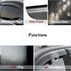 Side Window Visors Vent Deflector Rain Guard fit for 2006-2011 Honda Civic 4-Door Sedan,4pcs Outside Mount Tape-on Shatterproof Dark Smoke Window Shades 94944