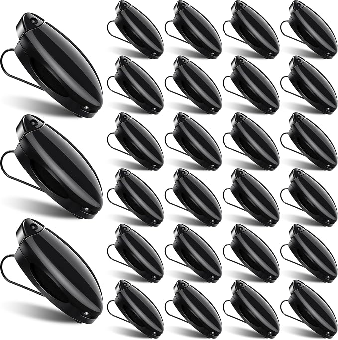 30 Pieces Car Sunglasses Holder for Sun Visor Car Clip Bulk, Accessories Interior Eyeglasses Mount Ticket Card Clip Glasses Holder Auto Clip Holder(Black)