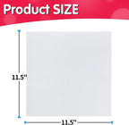 White Microfiber Cleaning Cloth, Pack of 100, 11.5"X11.5" Cleaning Rags for Housekeeping and Kitchen, Reusable Shop Towels, Microfiber Towels for Cars, Lint Free, Scratch-Free