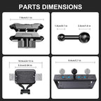 Dash Mount Phone Holder Compatible with 2015-2020 F150 2017-2022 F250 F350 Metal Cellphone Mounting Bracket Stand for Most CellPhones