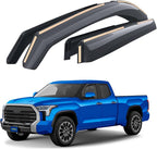 Goodyear Shatterproof in-Channel Window Deflectors for Toyota Tundra 2022-2026 Double Cab, Rain Guards, Window Visors for Cars, Vent Deflector, Car Accessories, 4 pcs - GY008511