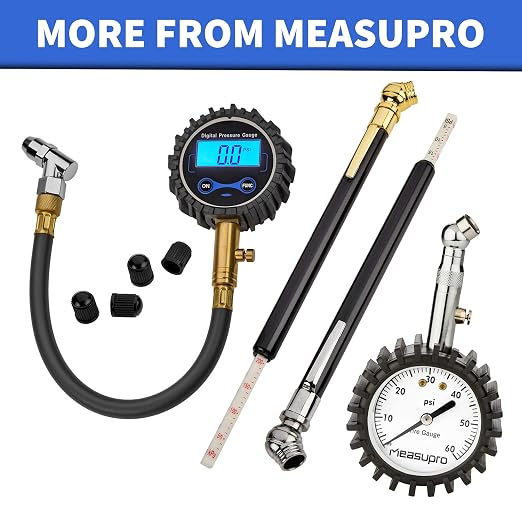 Pencil Tire Pressure Gauge - 12 Pack - Bulk Heavy Duty 0-50 PSI Hard Polymer Pen Mechanical Air Gauge for Cars, Trucks, Motorcycles, Bicycles - for Replacement Roadside Emergency Kit