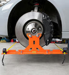 Wheel Toe Alignment Tool Kit for at Home DIY Garage Use, Stainless Steel Toe Plates with Dual Tape Measures, Quick Front-End Toe Check for Automotive Cars Trucks SUVs-Orange (Patent Design)