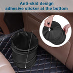 Car Trash Can, 2 Packs 4 Gallons Garbage Can, Collapsible Trash Bin | Pop-Up Trash Can for Car Front Back Seat, Portable Car Trash Bag Hanging for Vehicle SUV Rv Truck Accessories Interior, Black