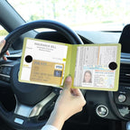 Car Registration and Insurance Card Holder, Vehicle Glove Box Car Organizer, Interior Car Accessories for Documents, Cards, License - 2 Pack