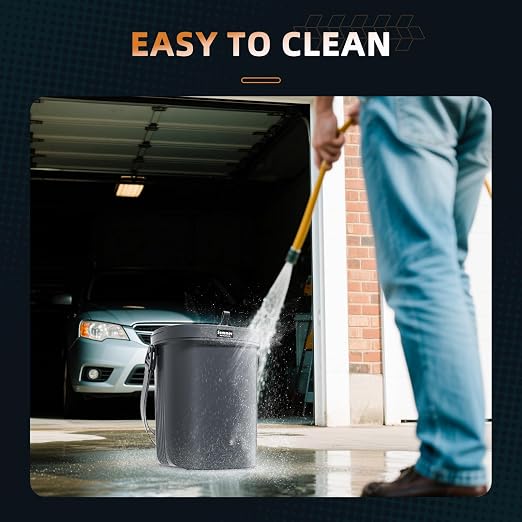 2 Gallon Silicon Car Trash Can with Lid - 100% Leak-Proof Trash Bin, Waterproof Garbage Can, Gifts for Men and Women