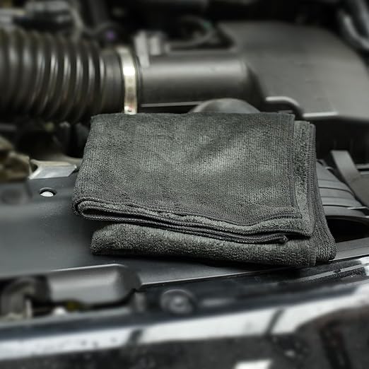 Car Microfiber Towels, Sport & Workout Towel - Gym, Exercise, Fitness, Spa, Ultra Soft, Super Absorbent, Fast Drying Premium Microfiber, 320gsm, 16in x 27in, Midnight (3-Pack)-MT036