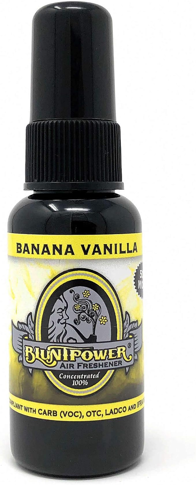 Concentrated Air Freshener (Banana Vanilla, 1 Pack) for Room and Car - Oil-Based Diffuser Spray Bottle - Long-Lasting Bathroom, Car Freshener, & Odor Eliminator