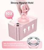 for MagSafe Car Mount [Upgraded Strongest Magnet Power] Magnetic Phone Holder for Car Vent 360 Adjustable Magnetic Car Phone Holder Mount for iPhone 15 14 13 12 Pro Max Plus Mini, Pink