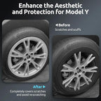 Wheel Rim Protector for Tesla Model Y Gemini 19 inch Apollo Wheels 2020-2024 Model Y Accessories All-in-one Car Tire Trim Rings Rim Case Hubcaps Wheel Cover
