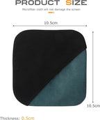 SCUARI Car Screen Cleaner,Touch Screen Cleaner for Car,Car Accessories Car Screen Wipes,Foldable Car Screen Cleaner Cloth,Square Microfiber Screen Cleaning Pad,Fits Car Dashboard LCD Display (Green)