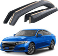 Goodyear Shatterproof in-Channel Window Deflectors for Honda Accord 2018-2022, Rain Guards, Window Visors for Cars, Vent Deflector, Car Accessories, 4 pcs - GY008183