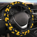 Cartoon Duck and Stars Steering Wheel Cover Non-Slip Auto Steering Wheel Protector Car Accessories Universal Fit 15 Inches for Men Women