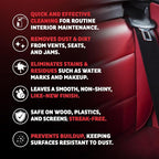 Interior Car Cleaner Detailer Spray, NeverDust® Technology, 20 oz | Repels Dust, Wipes Oil, Residue with Matte Finish for Leather, Dash, Trim & Screens, Safe on All Surfaces