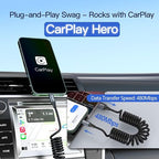 3ft Coiled Short USB to Lightning Charging Cable [MFI Certified] 3A Fast Charger Cord in Car for iPhone 14/13/12/11/XS/8/7/6/5 CarPlay, iPad, iPod, Dark Gray