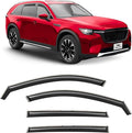 Voron Glass in-Channel Extra Durable Rain Guards for Mazda CX-90 2024-2026, Window Deflectors, Vent Window Visors, 4 Pieces - 200923