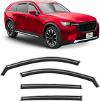 Voron Glass in-Channel Extra Durable Rain Guards for Mazda CX-90 2024-2026, Window Deflectors, Vent Window Visors, 4 Pieces - 200923