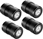 Tire Valve Stem Caps, Compatible with Mercedes Benz Series Stem Cap Universal Car Air Cover Car Accessories for Cars, SUV, Truck, Motorcycles 4pcs （Black）