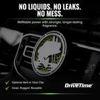 Truck Puck Bamboo Rain Fragrancee Car Air Freshener – Long-Lasting Car Deodorizer, Refillable Vent & Visor Clip Auto Air Freshener for Car, Truck & SUV, Premium Fragrance, Pack of 3