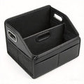 Car Storage Organizer Reinforced Dividable Leather Car Caddy Basket for Front Seat Floor Back Sturdy Frosted Handle 8 Compartments Adjustable Strap Buckles Slip-Resistant (Normal)