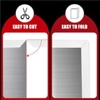 Rubber Edge Trim, Flexible Baby Proof Edge Trim for Sharp Edge, 1/8" U Channel Edge Protector, Self-Adhesive Edge Guards for Glass, Plywood and Sheet Metal Parts, 20Ft, White Color, Silicone Rubber