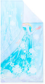 Store Official Elsa Beach Towel with Queen Elsa Screen Art on the Topside - Measures 29" x 58" - Soft & Absorbent for Pool or Beach - Bath Towels for Princess Gifts & Frozen Gifts