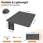 Portable Outdoor Heated Seat Cushion for Camping, Stadium Bleachers - 3-Temp Fast Heating (Power Bank Not Included)