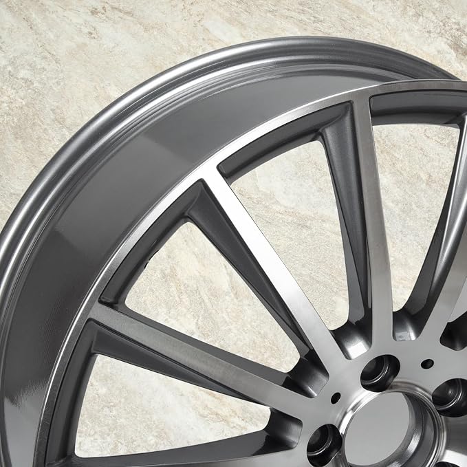 New 20x8.5" 20 Inch Rear Multispoke AMG Style Aluminum Alloy Wheel Rim Compatible with S500 S550 | OEM Design, Alloy Replacement Wheel, Super Duty Car Rims Replacement, OE Stock Specs