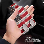 Car Seat Headrest Hook, Universal Leather Cute Hanger Holder Hook, Storage Organizer Interior Accessories for Purse Bags Handbag Retro American Flag