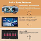 S8 8-Core 7inch Android Double Din Car Stereo Receivers, Wireless CarPlay & Android Auto, Built-in 4G, WiFi/BT/USB, Dual Bluetooth, 4G+32G, SCVC&HD LRV, DSP, AI Chat&GPS Tracking, S8G2A74MS