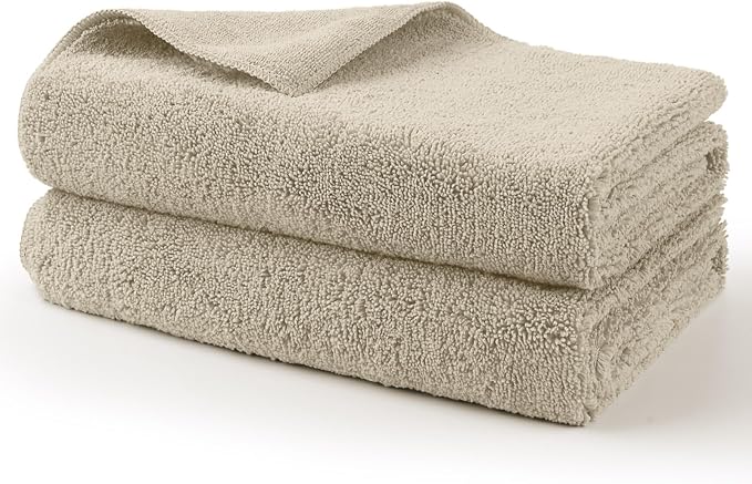 Professional Large Microfiber Car Drying Towels 2 Pack, Lint Free, Scratch Free, Highly Absorbent Drying Towel for Cars, SUVs, RVs, Trucks, and Boats,31" x 24",Brown