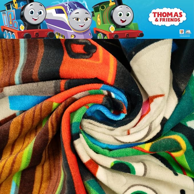 Thomas & Friends Kids Super Soft Cotton Bath/Pool/Beach Towel, 58 in x 28 in, By