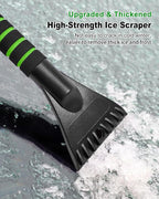 Ice Scraper with Snow Brush for Car Windshield, Upgraded Extendable Snow Brush with Foam Grip for Truck SUV Vehicle Windows