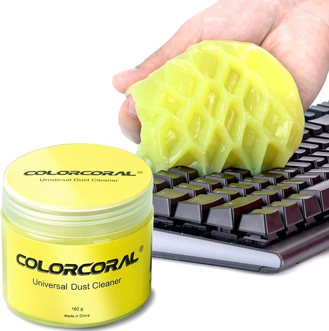 Cleaning Gel Universal Dust Cleaner for PC Keyboard Car Detailing Office Electronics Laptop Dusting Kit Computer Dust Remover, Computer Gaming Car Accessories, Gift for Men Women 160g
