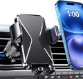 Cell Phone Holder [Never Fall Upgrade Clip] Phone Holder Car Automobile Air Vent Hands Free for Car Fit Car Phone Holder Mount for All for iPhone Android Smartphone