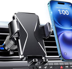 Cell Phone Holder [Never Fall Upgrade Clip] Phone Holder Car Automobile Air Vent Hands Free for Car Fit Car Phone Holder Mount for All for iPhone Android Smartphone
