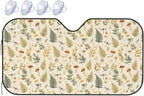 Windshield Sun Shade Mushroom Botanical Leaf Vintage Car Front Window Sunshade Cover for Truck SUV Blocks UV Rays Automotive Visor Interior Protector 55 x 30 inch