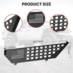 Metal Front Door Pocket Storage Box for Jeep Wrangler JL JLU 4XE 2018-2026 & Gladiator JT 2020-2023 2024 2025 2026 Accessories Door Organizer Storage (Not for Power Seats), Flat Flag, 2PCS