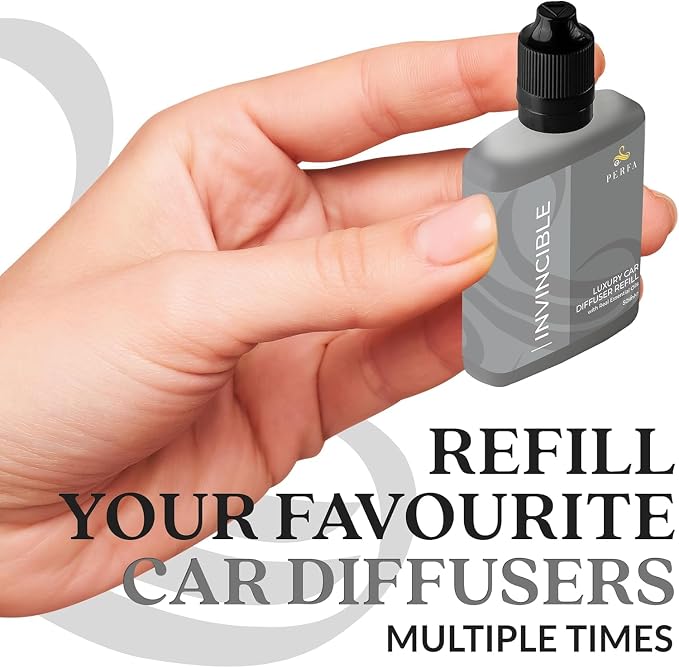 Inspired by Invitus Car Air Fresheners (Refill) | Premium Scented Air Fresheners for Men | 50ml Automotive Diffuser Oil Refill | 3 Months Freshener Long Lasting | Masculine Car Pefume by